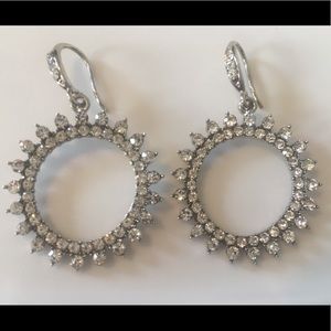 Rhinestone Circle Earrings